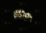 Precious Alloy Yellow Gold 60% Full Metal Crown Gold Finish Complete Metal Crown