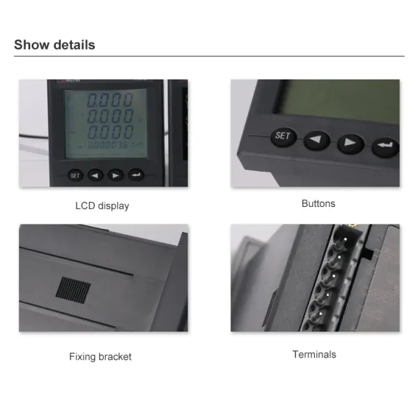 Acrel AMC96L-AI/M LCD Display 96*96 Panel Single Phase Ampere Meter With 4-20mA Analog Output