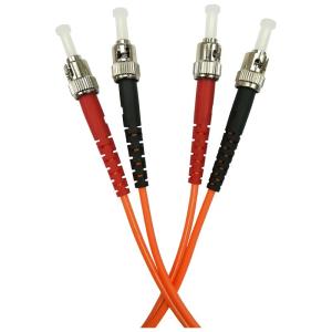 Wholesale ST To ST Fiber Optic Patch Cord LSZH 3.0mm Duplex Jacket MM 50/125 62.5/125 from china suppliers