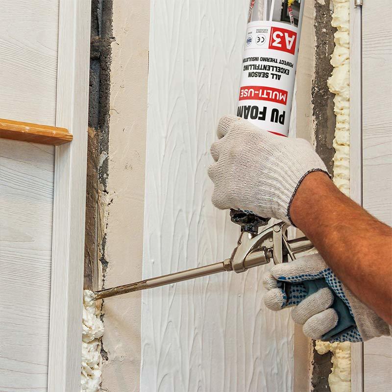 Construction Multi Purpose PU Foam Mildew Proof Polyurethane Spray Foam