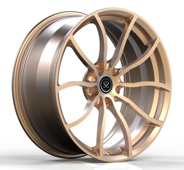 20inch 1 PC Piece Monoblock Aluminum Forged Champagne Gold Wheels For BMW 520d