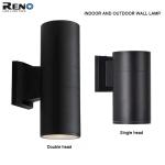 Outdoor Wall Mounted LED Lamps AC85V-220V 5W*2 COB Aluminum Black