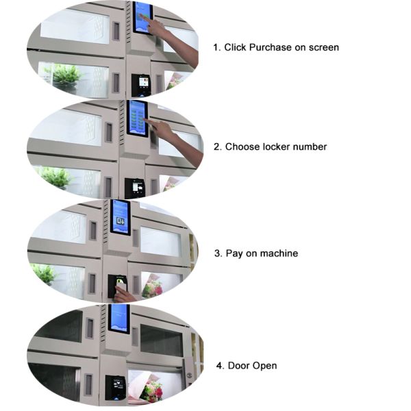 Smart Refrigerated Cooling Locker With Remote Control And Wifi 15inch Touch Screen