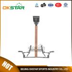 wooden street lamp outdoor fitness rider