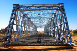 Wholesale Steel Frame Steel Truss Bridge Single lane For Ferry , Assembly from china suppliers