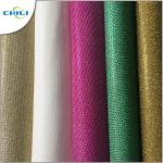 Genuine Glitter Leather Fabric , Glitter Cotton Fabric For Handbags 1mm Thick