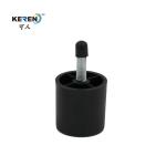 KR-P0123 Modern Plastic Furniture Legs Replacement , Black Adjustable Sofa Legs