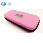 Durable E - Cig Hard Eva Case Holder For Shisha Pens / Charger / Liquid Pink