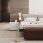 Modern Metal Floor Lamp Hotel Living Room Reading Bedroom Clarkson Floor Lamp(WH