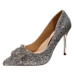 068880-11 Korean fashion sexy rhinestone high heels sequins are thin all-match