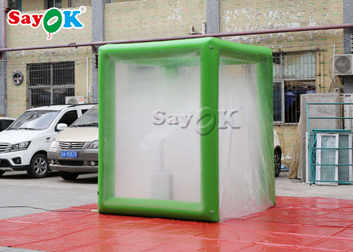 Custom Made Green Fogger Intergrated Disinfection Channel In Supermarket Entrance