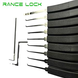 Wholesale Stainless Steel Practice Padlock Set 9pcs Lock Opener Set Black from china suppliers