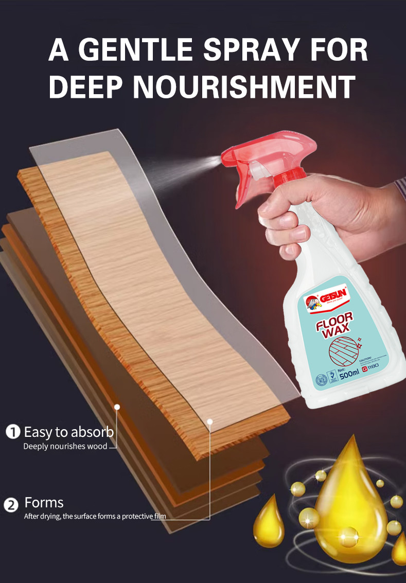 Commercial Anti Slip Furniture Protectant Hardwood Floor Wax Polish Spray