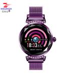 Newest Fashion Lady Smart Watch 3D Diamond Glass Heart Rate Blood Pressure Lady