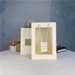 Christmas Paper Gift Bags With Clear PVC Window