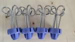 Hospital Medical Drip Infusion Stand Hooks Blue Black And White