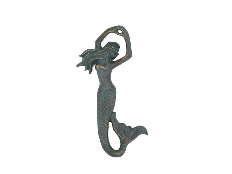 Cool Innovative best selling promotion gift die cast iron classic folk art Mermaid beer bottle opener