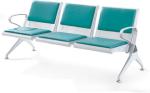 Office chair stainless steel leg office furniture public 3 hospitals waiting