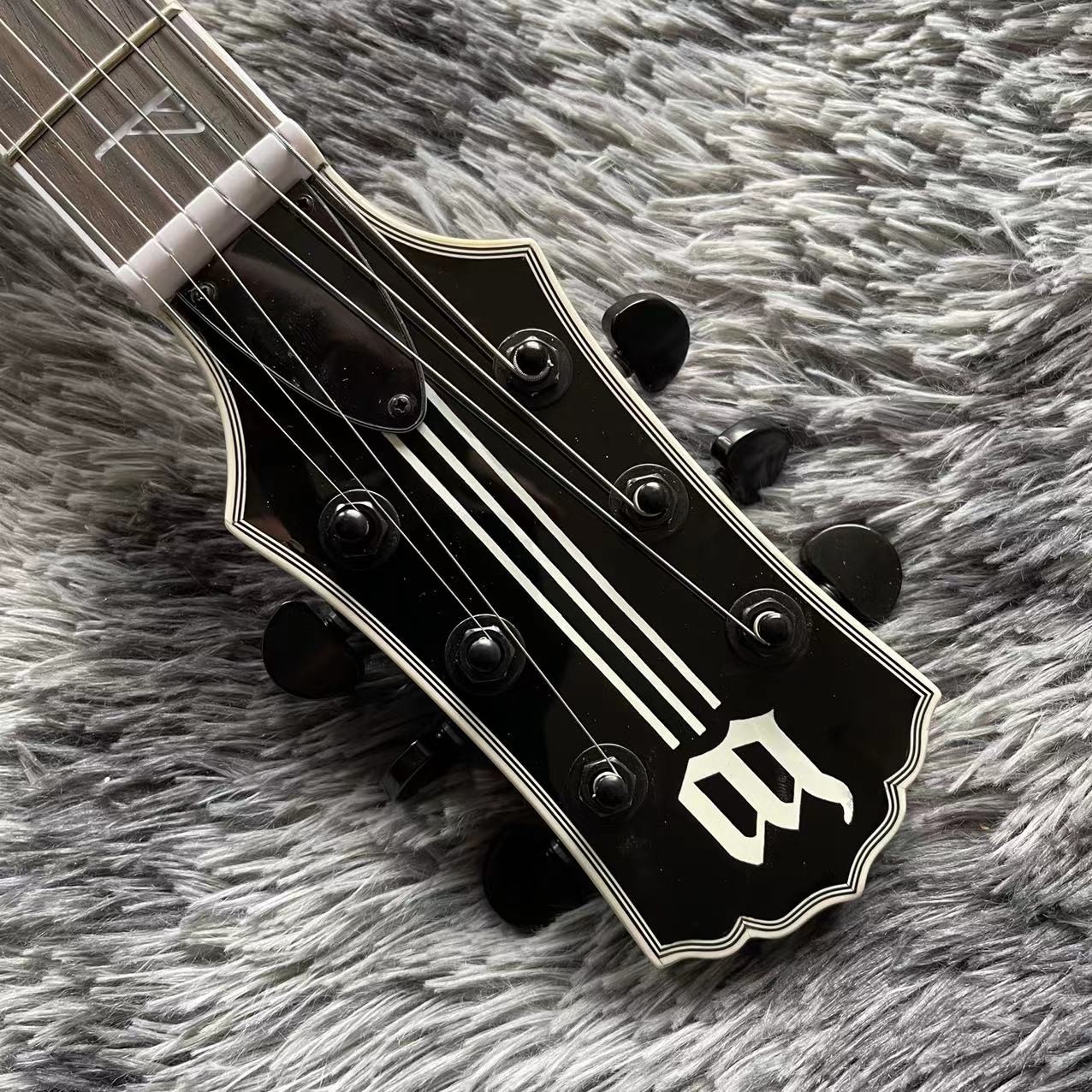 Custom Zakk Wylde Audio in Kinds Color Electric Guitar with Bound Ebony Fretboard Block Inlays