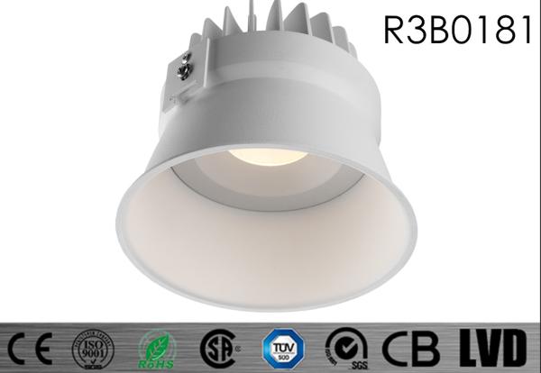 Cut out 134mm Dia138*H116MM Round Fixed Slim Trim Recessed 30W 2700-3000K 60Deg