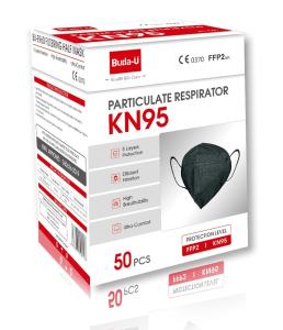 Wholesale Nonwoven Black KN95 Face Mask , KN95 Respirator Mask , Protection Level at KN95 from china suppliers