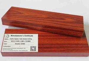 Wholesale Elegant Good Effect Aluminum Baffle Ceiling / Wood Ceiling Panels from china suppliers