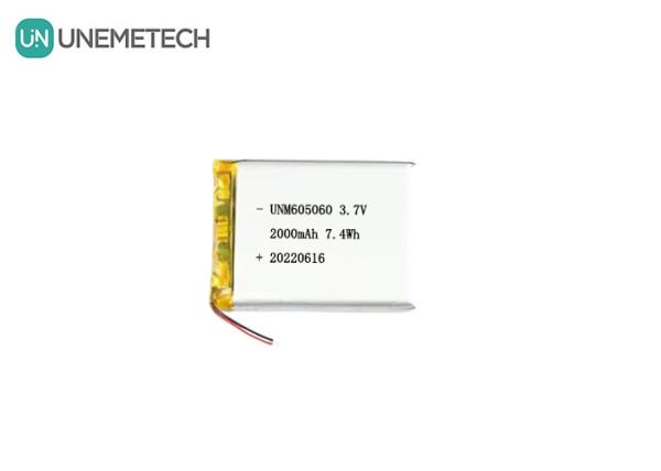UNEMETECH 605060 2000mAh Polymer Lithium Battery 3.7V Beauty Instrument