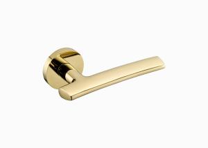 Wholesale Black PVD Gold Brass Door Lock Set 148mm 72mm Double Wood Door Lever Set from china suppliers
