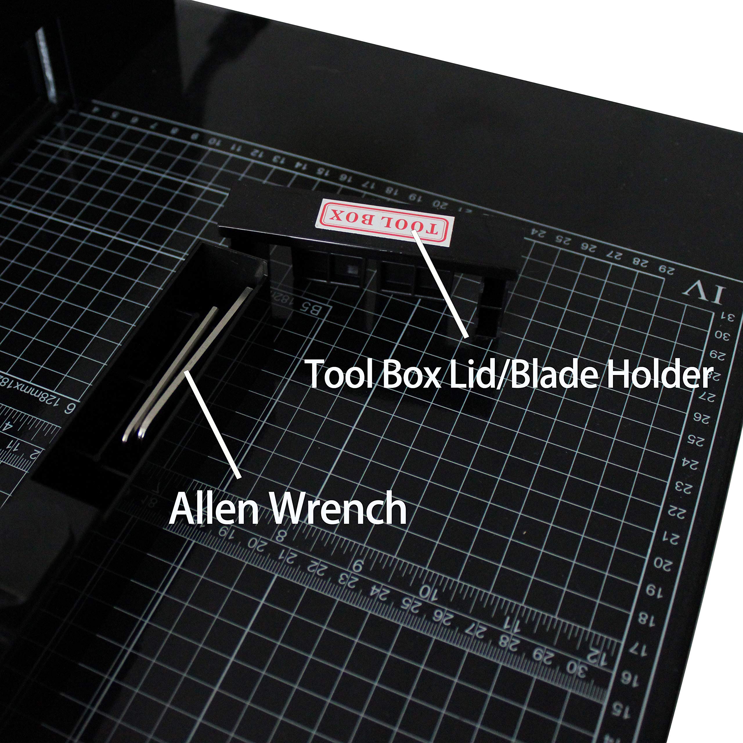 12 Inch Black Heavy Duty Paper Cutter Ideal for Paper Cutting in School and Office