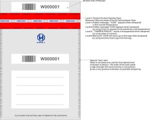 Wholesale Transparent Tamper Evident Bags / Bank Security Bags With LOGO Print from china suppliers