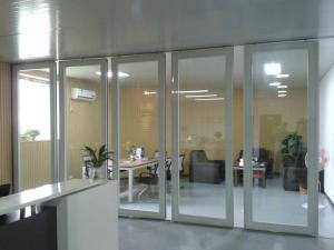 Wholesale Moving Office Glass Partition Walls , Hall Folding Glass Walls from china suppliers