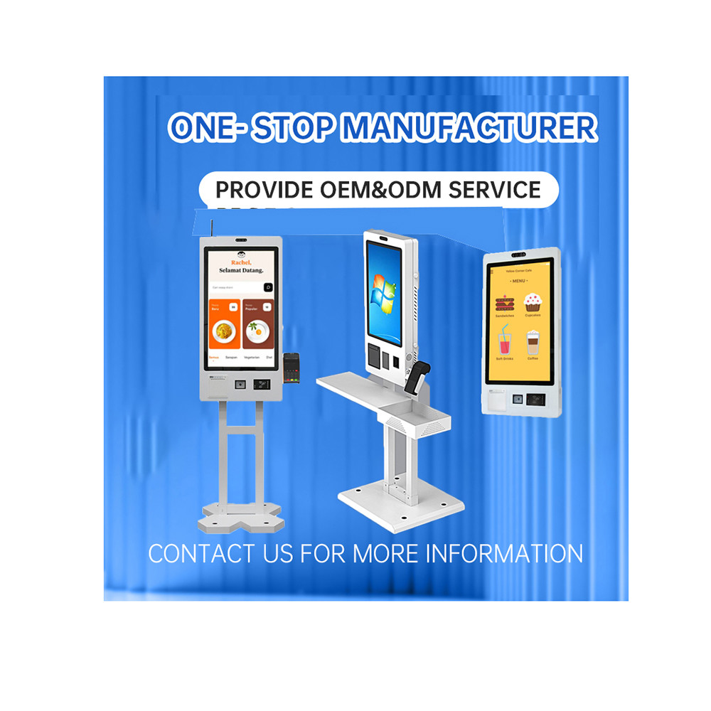 Secure and Quick Self Ticket Printing QR Scanner RFID Reader self service kiosk
