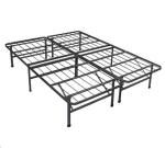 Single Folding Queen Frame for Bedroom Furniture Black Metal Design in Modern