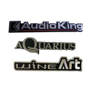 Wholesale Laser Logo Aluminum Custom Embossed Metal Tags Metal Display Sticker Tags from china suppliers