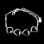 AAA 925 Silver Cubic Zirconia Bracelet Element Korean Fashion Design For Girls