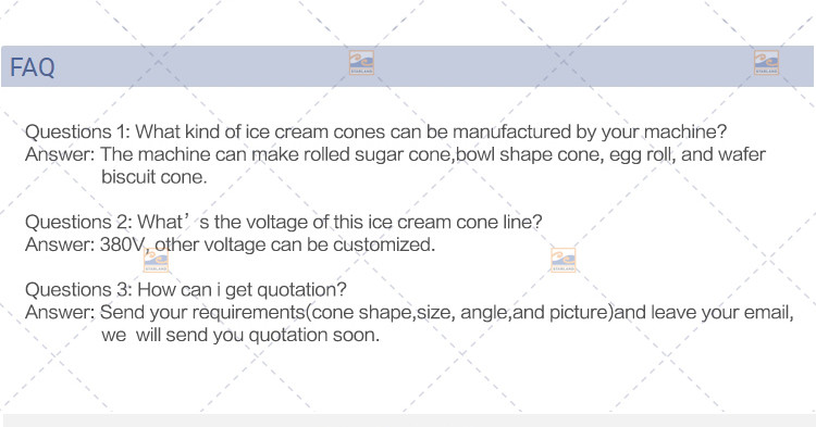 Commercial Automatic Cone Maker Machine Wafer Cup Making Machine 1.5hp
