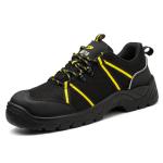 Summer Men'S Flying Knit Industrial Footwear Steel Plate Steel Toe Work Shoes