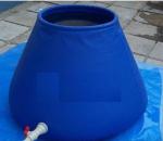 2000L PVC Foldable Rain Water Tank Round Top For Fire Fighting Self-Standing