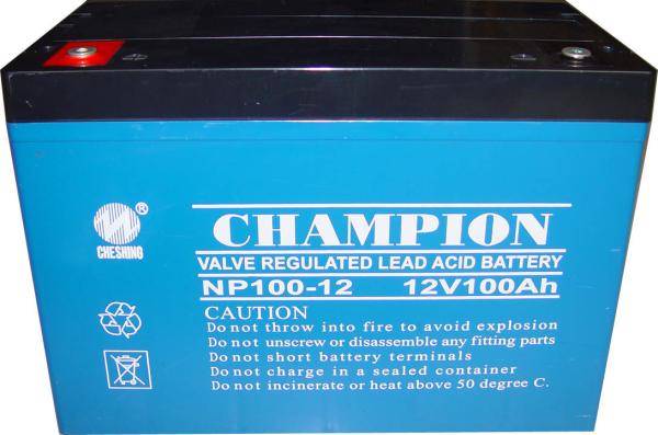 Champion 12V100AH AGM battery 12V110AH Lead Acid battery 12V120AH UPS battery