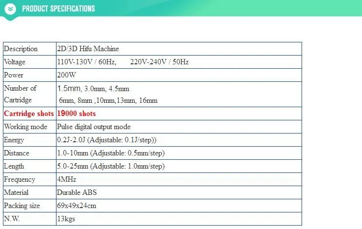 Professional 3D hifu device 11 lines for wrinkle remover