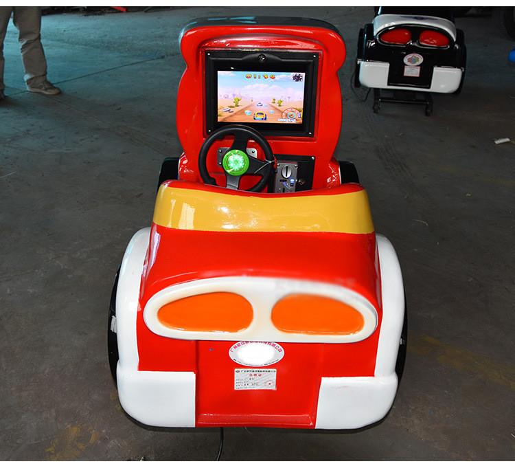 High Workmanship Glass Fiber Kiddie Coin Operated MINI F1 Ride With MP4 Display