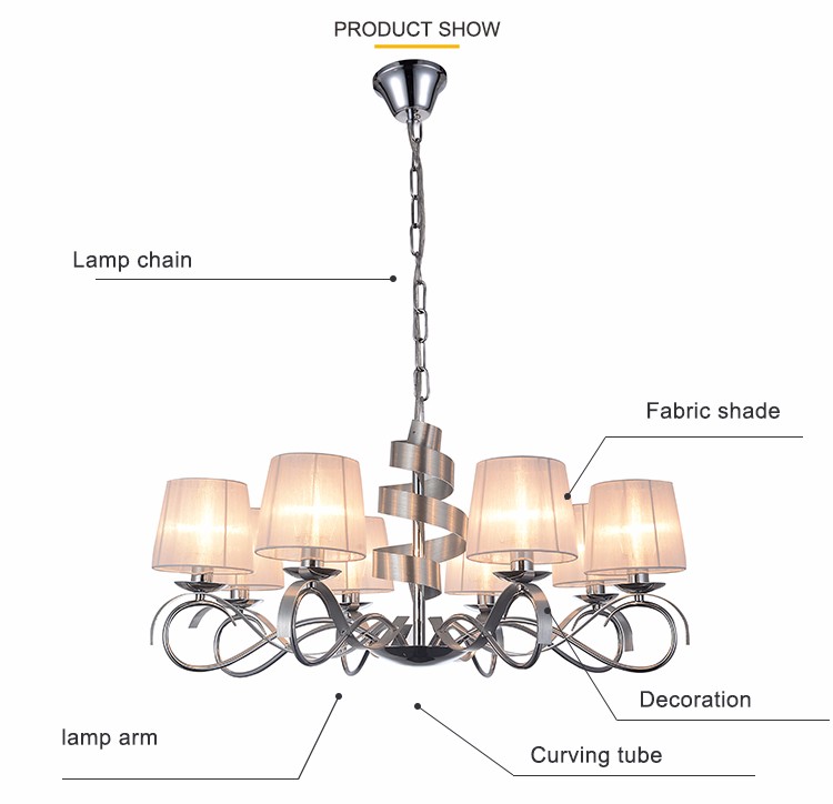 Modern Hotels decorative metal kitchen chandelier (WH-MI-14)