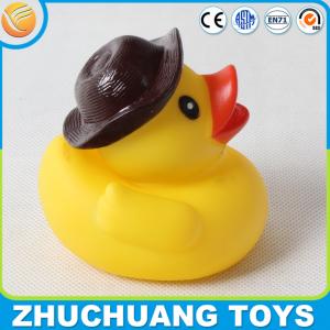 Wholesale funny rubber duck toys with hat from china suppliers