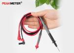 Electrical Multimeter Test Probes Gold Plate Wire Pen Cable Red + Black
