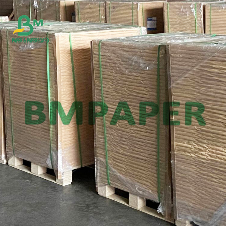 125g - 400g Single Side Waterproof PE Coated Kraft Paper To Food Packing Boxes