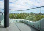 Residential Frameless Glass Railing , Frameless Glass Balcony Balustrade Systems