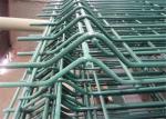 Green Steel 3D Wire Mesh Fence Panles For Airport / Construction / Railway