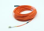 OM1 62.5 / 125 MTRJ - LC Fibre Optic Patch Leads Flat Duplex Orange 2M PVC UL