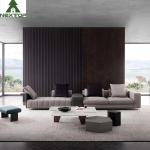 OEM Hotel Lobby Furniture Modular Sofa Set Leather Fabric Straight Sofa Living