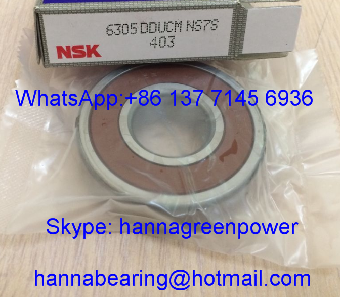 Original NSK 6305DDUCM / 6305DDUC3 Deep Groove Ball Bearing